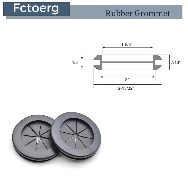 Fctoerg 2 Inch Rubber Grommets for Wiring Firewall Hole Plugs Wire Protection Grommet Electrical Appliance Tubing Plumbing 2" Drill Hole - Image 2